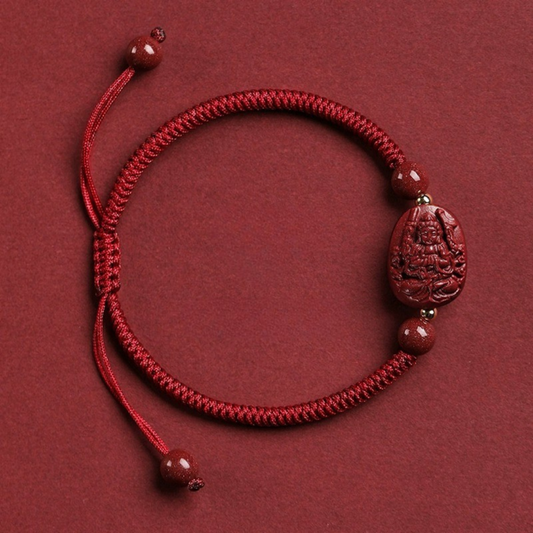 2025 Rat Guanyin Red String Bracelet - Spiritual Protection & Wealth