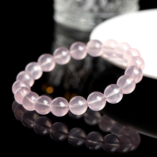 Rose Quartz Self-Love Bracelet - Gentle Healing Stone for Inner Radiance (8-9mm/10-11mm/12-13mm/14-15mm)