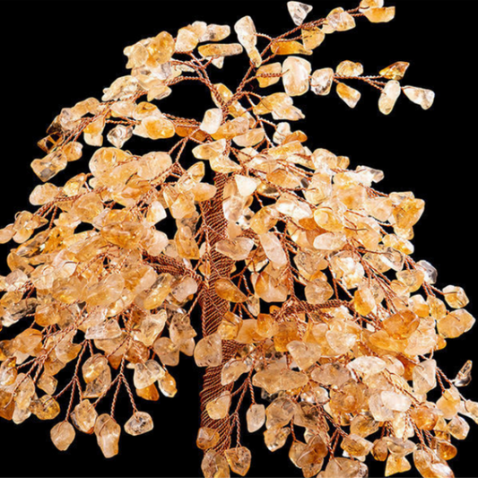 Citrine Crystal Tree on Agate Base – Large