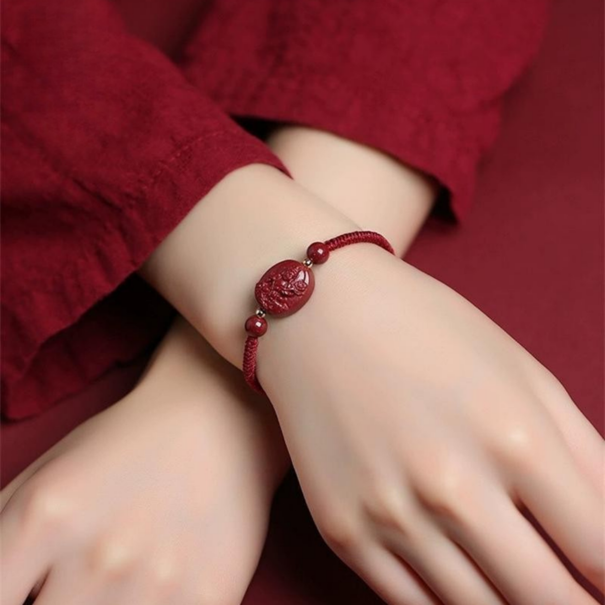 2025 Rabbit Manjushri Red String - Exam Success & Wisdom Enhancer