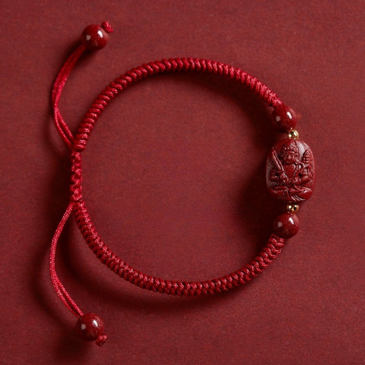 2025 Ox Akasagarbha Red Cord Bracelet - Career Success & Stability