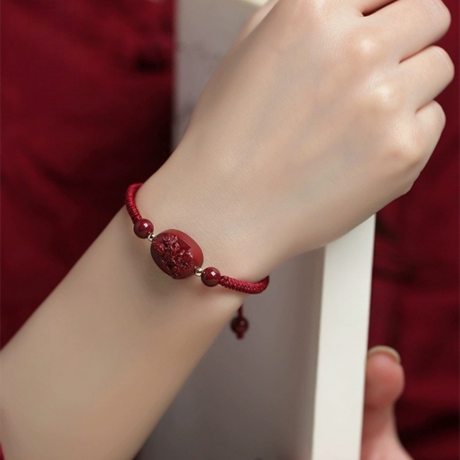 2025 Rabbit Manjushri Red String - Exam Success & Wisdom Enhancer