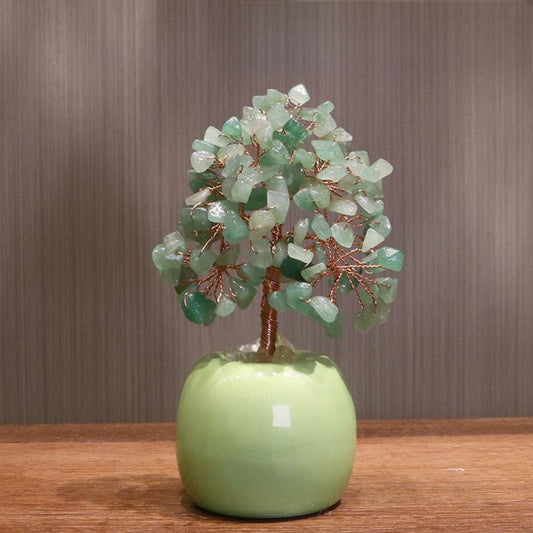 Crystal Home Decor - Green Aventurine Fengshui Tree