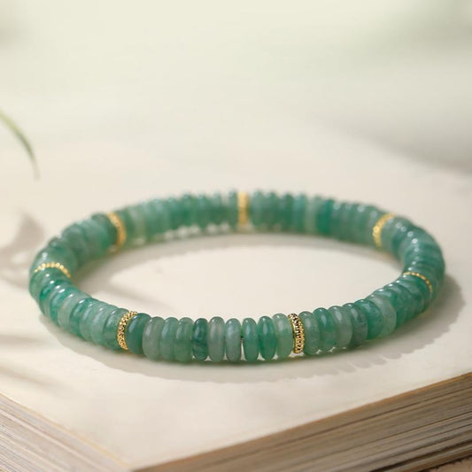 Green Aventurine bead bracelet 6mm natural green jade